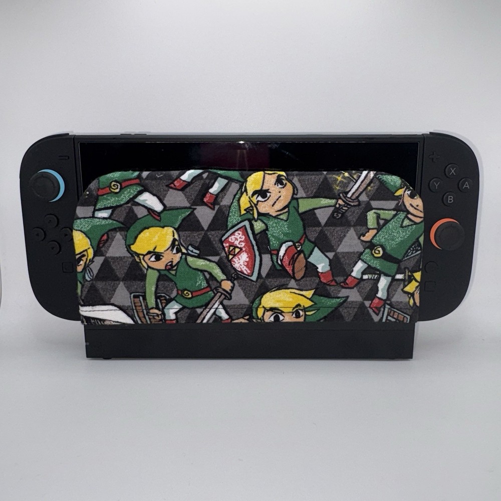 Nintendo Switch 2 Dock Cover Screen Protector Decor Link in Action Zelda Shield