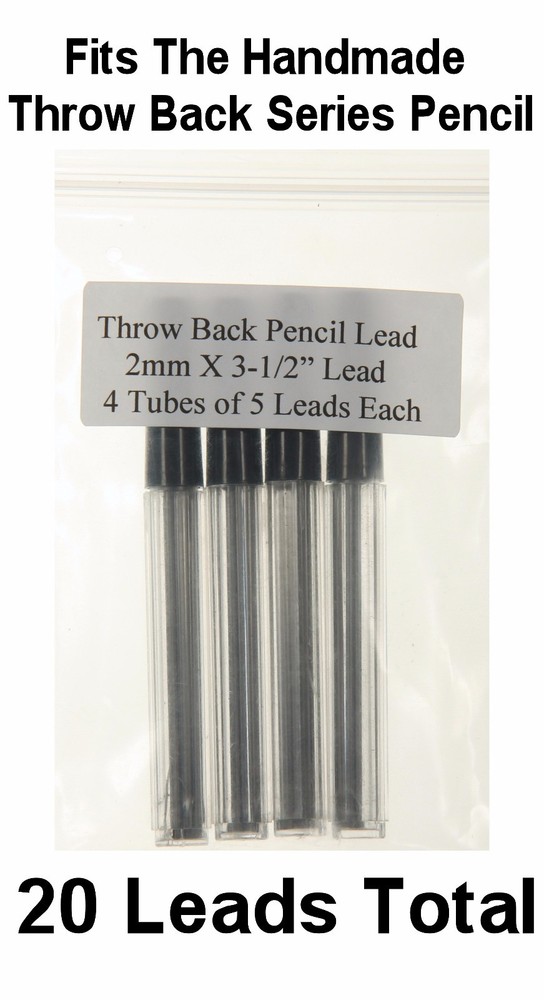 Throw Back Series 2mm Pencil Lead Refill Pack / 4 Tubes with 20 Leads