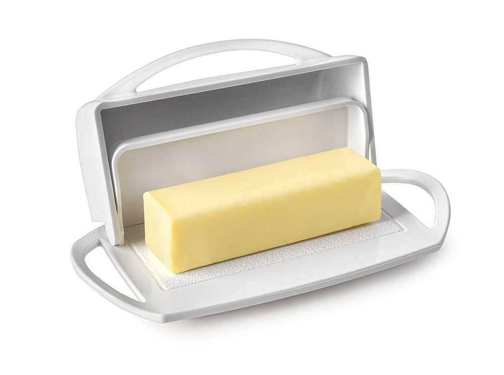 Better Dish Flip Top Butter without Spreader (White) White