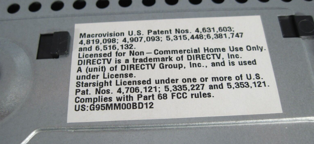 Direct TV Model D12-100- R Satellite Receiver Includes Everything Received
