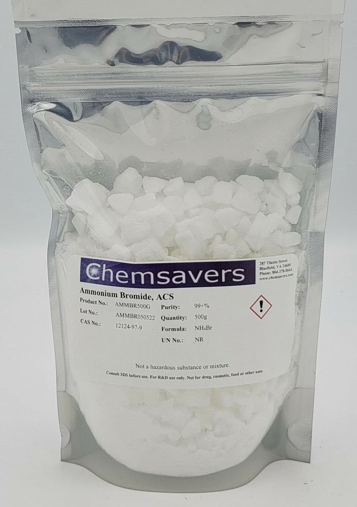 Ammonium Bromide, ACS, 99+%, 500g