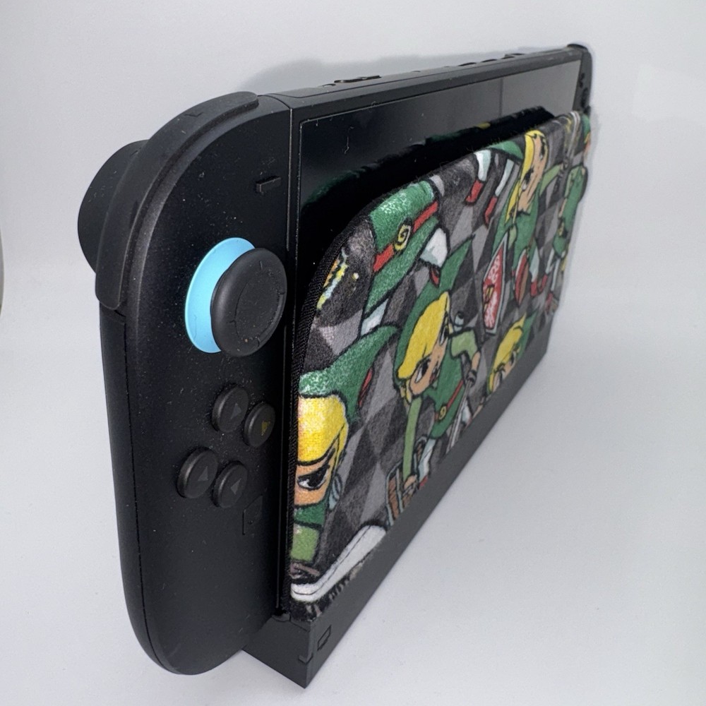 Nintendo Switch 2 Dock Cover Screen Protector Decor Link in Action Zelda Shield