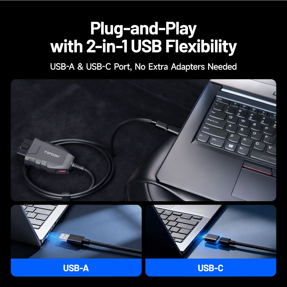 TOPDON RLink X3 Car Diagnostic Tool J2534 Programming