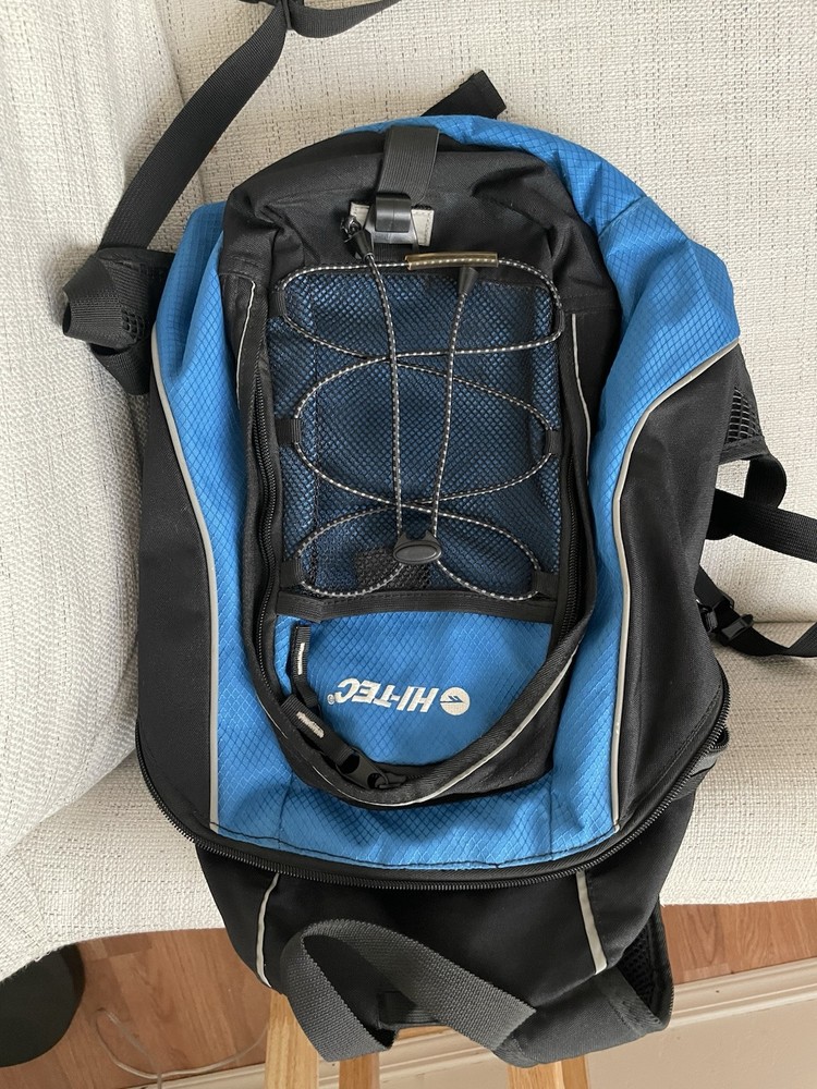Hi-Tec Hydration Hiking Backpack – Blue & Black (No Bladder) -Preowned