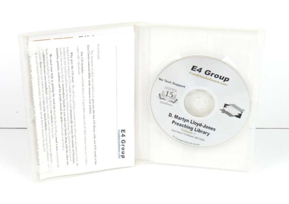 QuickVerse E4 Martyn Lloyd Jones Library Vol. 1 PC Software Tested Works