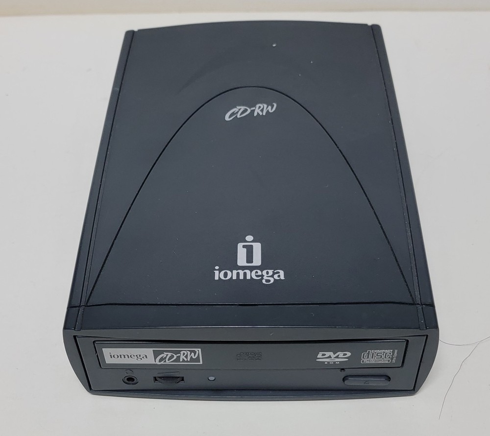 Iomega CD/RW DVD-ROM External Disk Drive-Untested