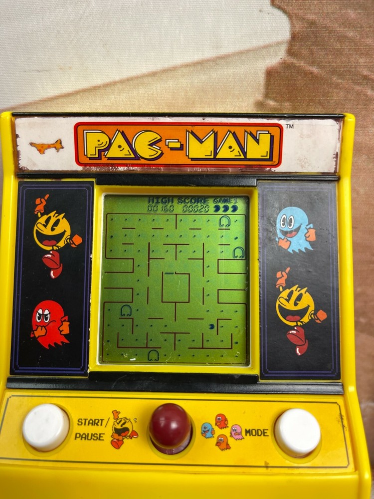Pac-Man Mini Arcade Game Handheld Machine Basic Fun Portable Battery Operated