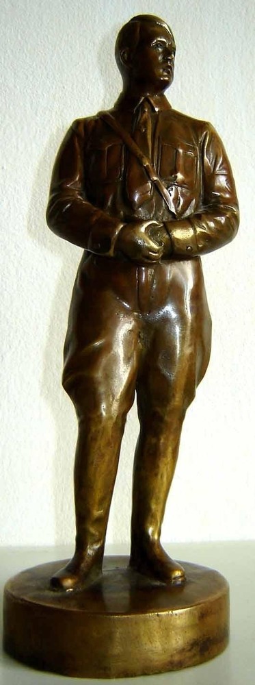 WW2 LARGE GERMAN BRONZE OR BRASS STATUE