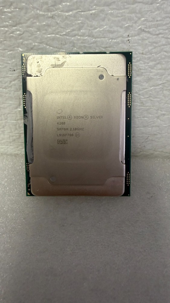 Intel Xeon Silver 4208 SRFBM, 2.1GHz, 8 core, LGA 3647 Processor.