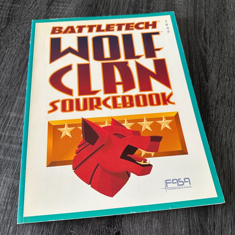 BattleTech 1642 Wolf Clan Sourcebook FASA 1992 PB