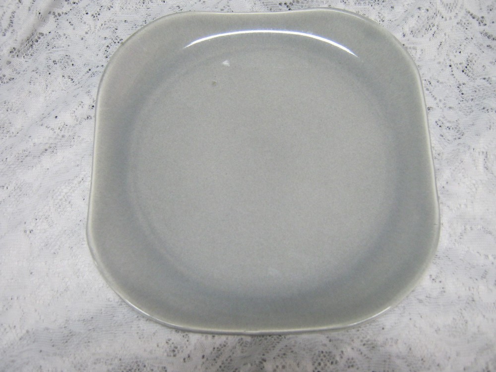 Russel Wright Mid Century Large Platter Unusual Shape Grey-White