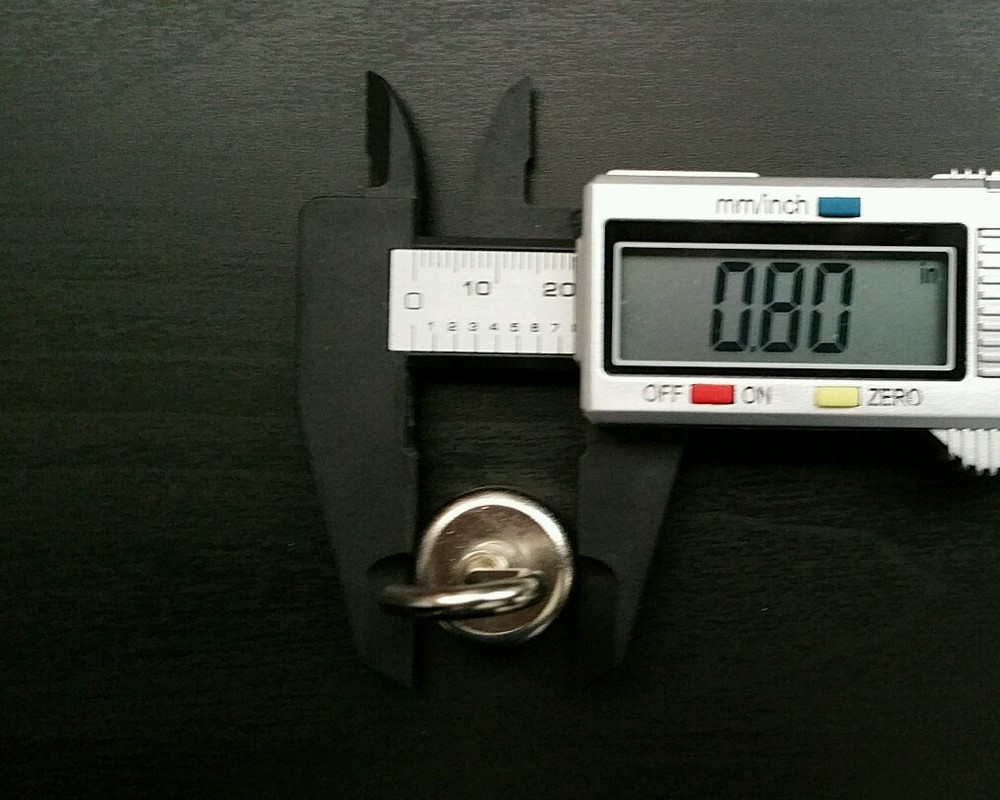 4 Neodymium Hook Magnets Pull Force 25 lbs