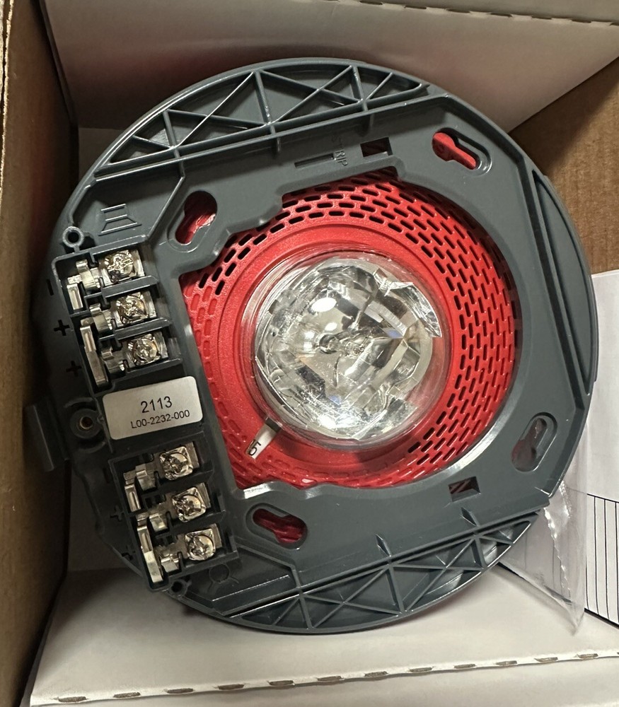 NEW System Sensor SPS CRL Ceiling Speaker Strobe Indoor Red