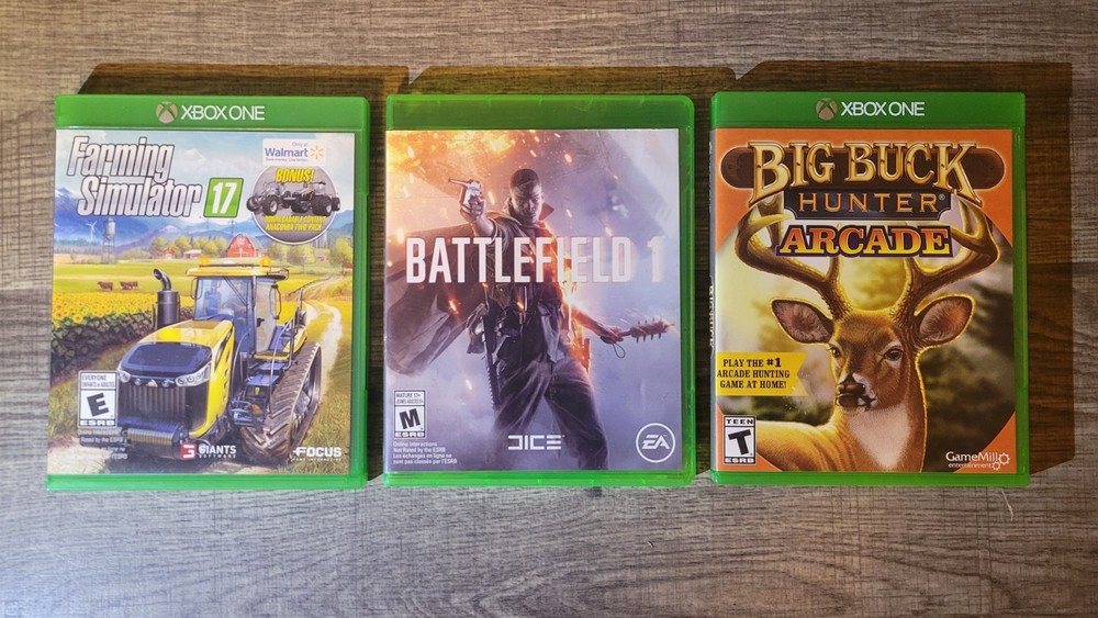 Xbox one console with power cord & HDMI cable Bundle with games