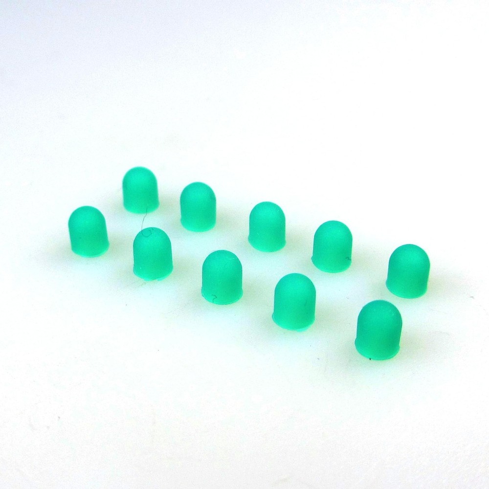 Eagle Model/LED Wide Angle Cap 10pcs 3mm/Green