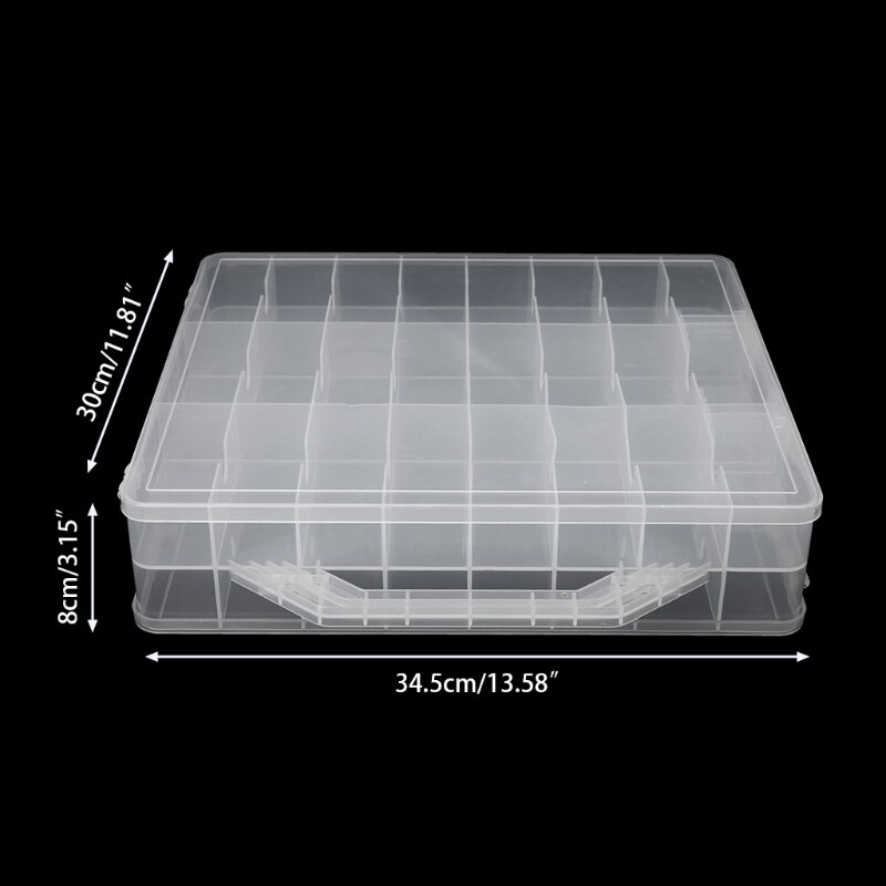48 Lattice Polish Holder Display Container Storage Box for