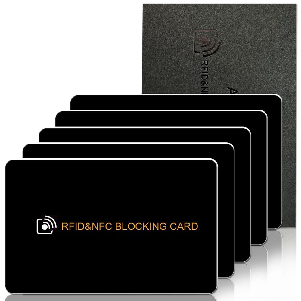 AYAIM 5Pack RFID Blocking Card, Protection Entire Wallet 5Pack, TYPE B