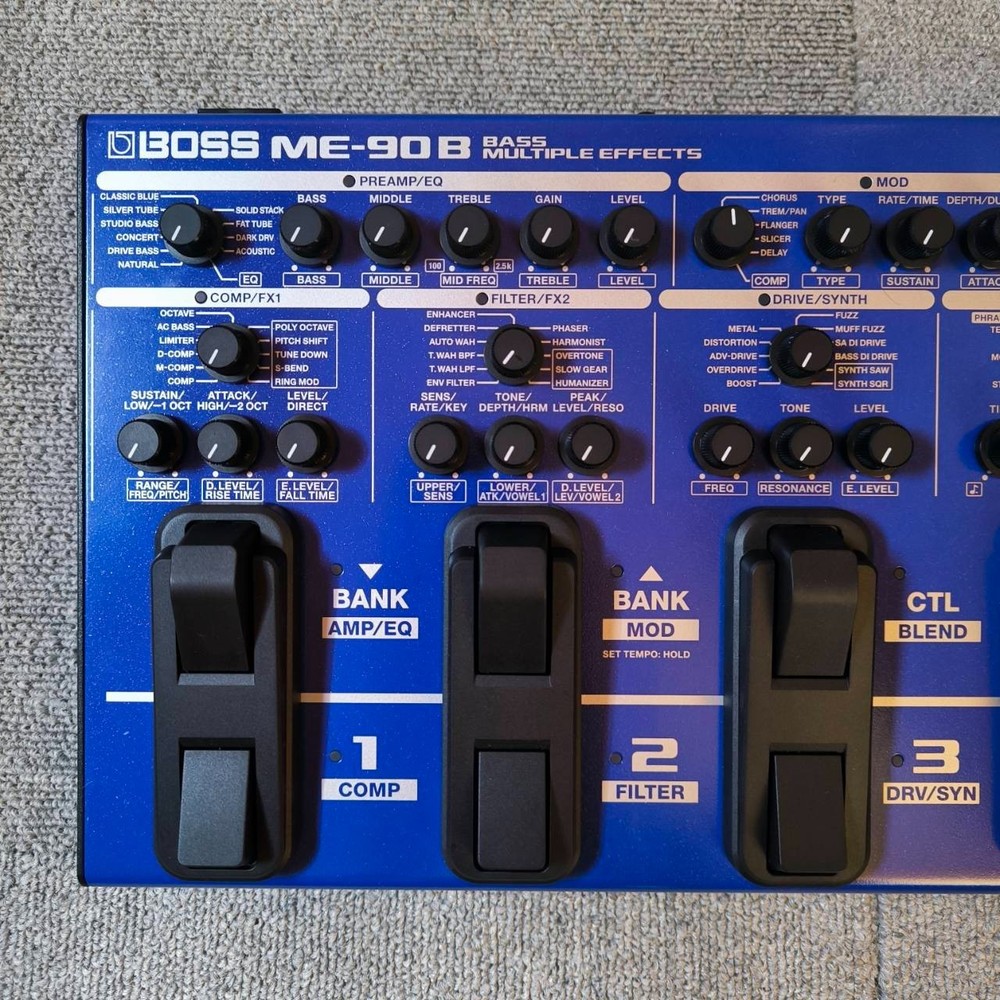 BOSS ME-90B Bass Multi-Effects 8 Multi-Function Foots witches Processor Adapter