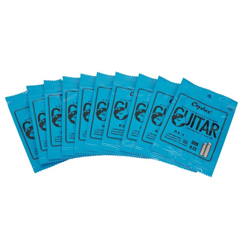 10PCS Orphee Single Strings For Electric Guitar 1st E-String(.009) Replacement