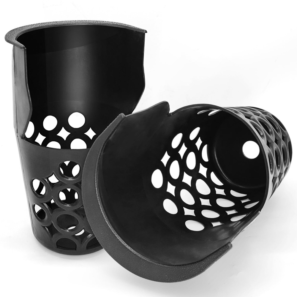 6 PCS Large Capacity Plastic Web Pool Table Pockets Billiard Replacement