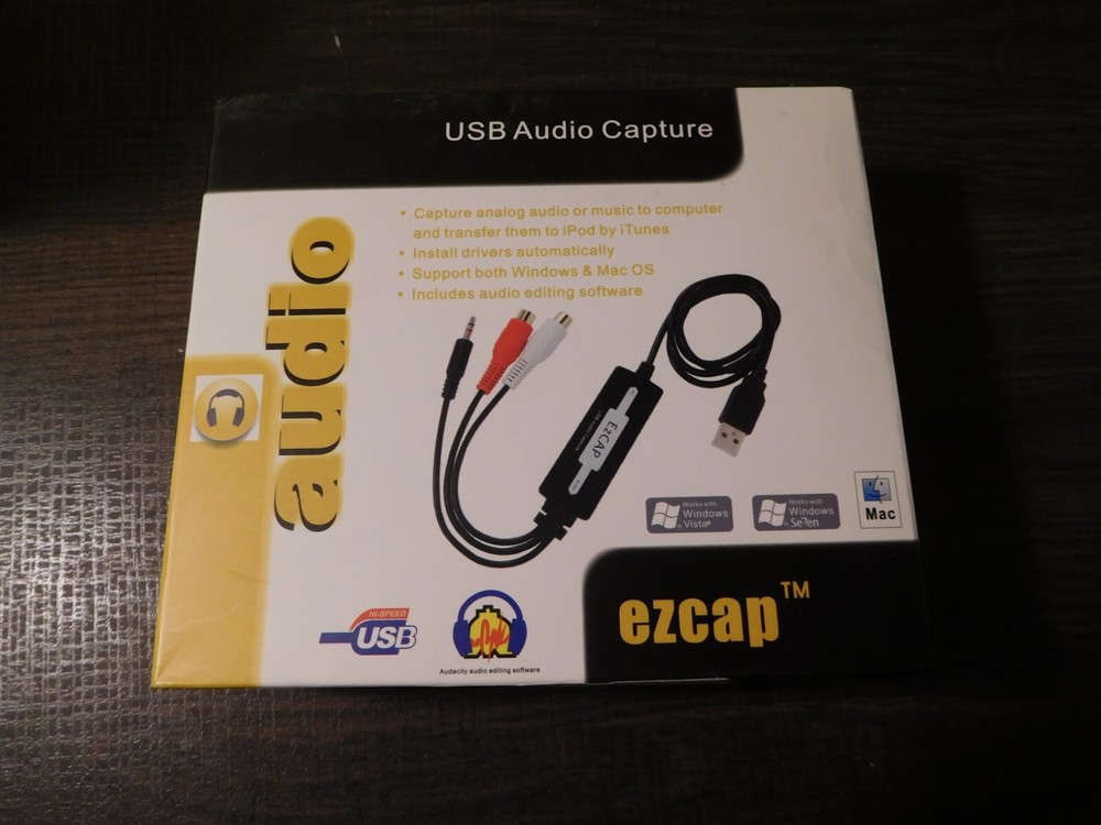 EZCAP USB Audio Capture WAV MP3 digital format