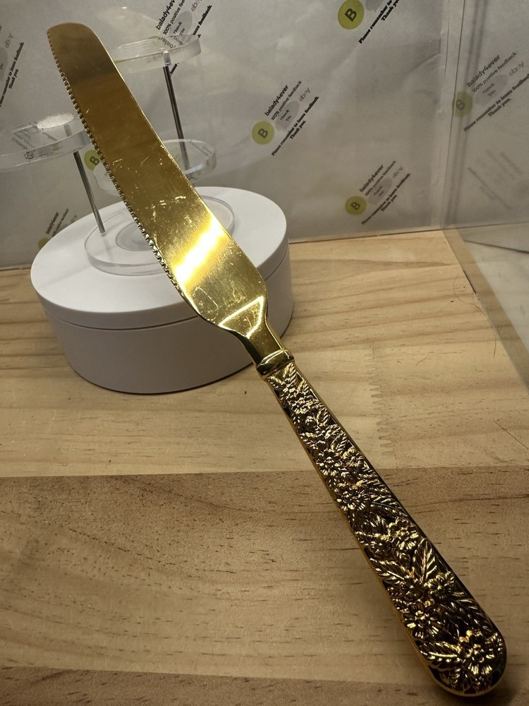 Gold Colored Cake Knife 10.75”