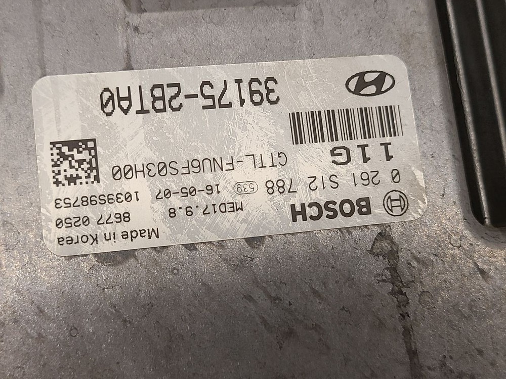 2016 2017 2018 Hyundai Tucson 1.6L Engine Computer Control Module 391752BTA0