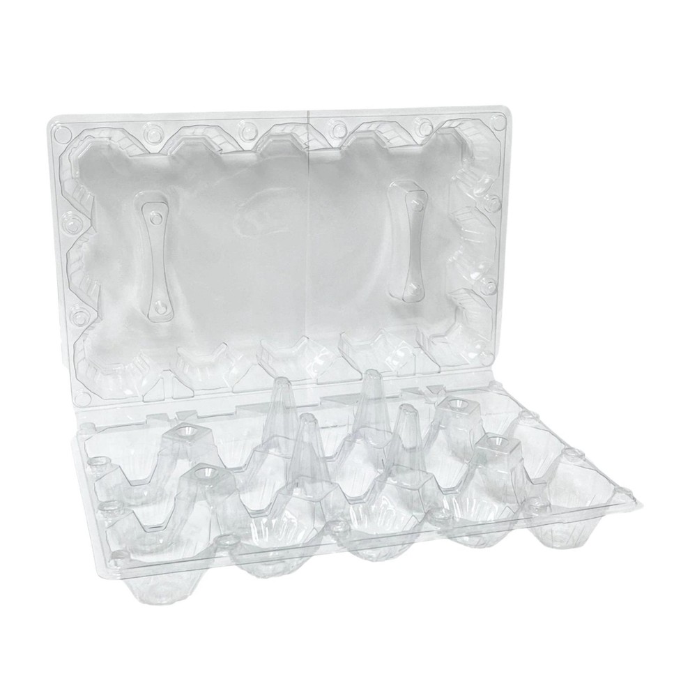 15-Egg Carton - Clear Plastic