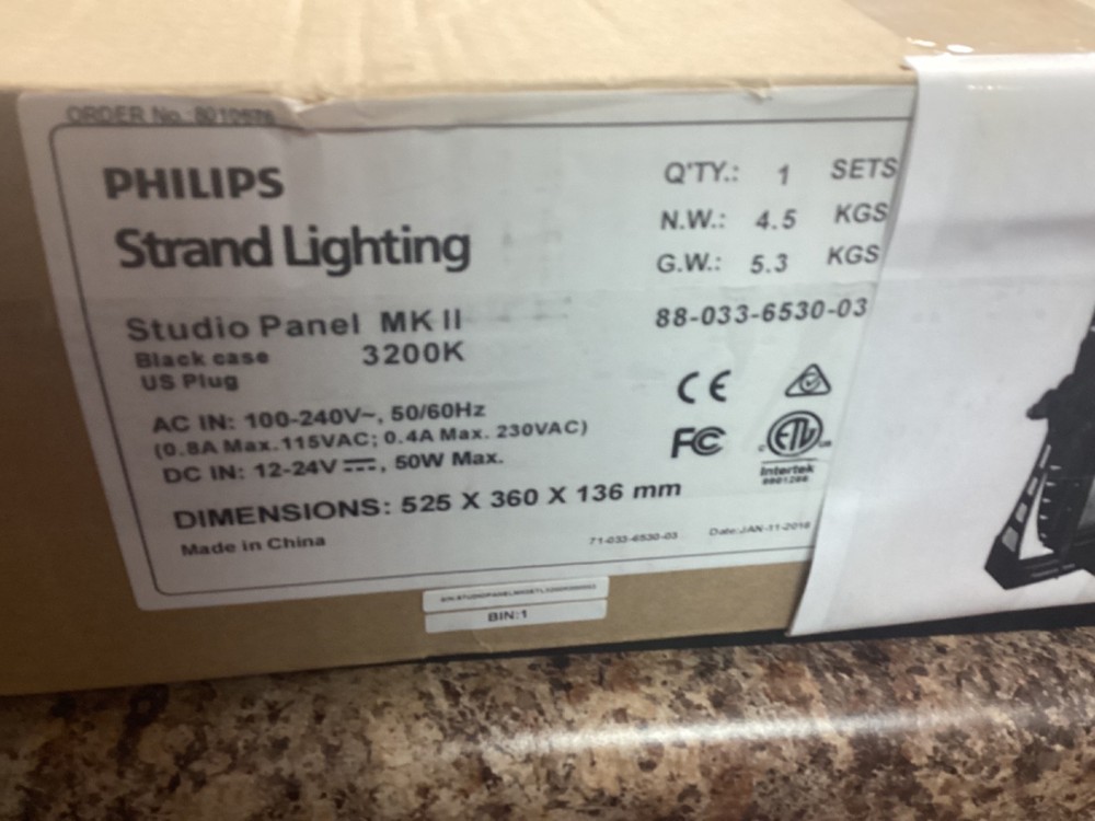 Strand Lighting Studio Panel MK II Tunable White Light LED Panel Luminaire 50W