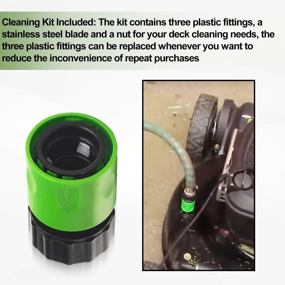 Lawn Mower Deck Wash Kit / Quick Connect Riding Kit...