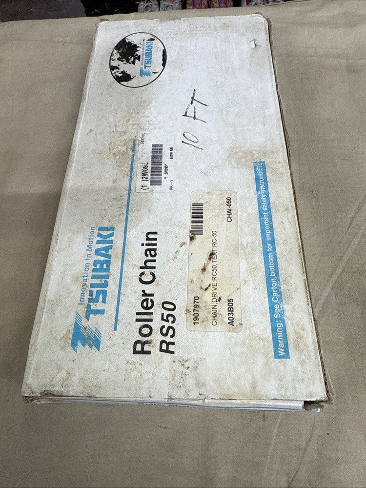 NEW TSUBAKI RS50 (TW) 10' ROLLER CHAIN