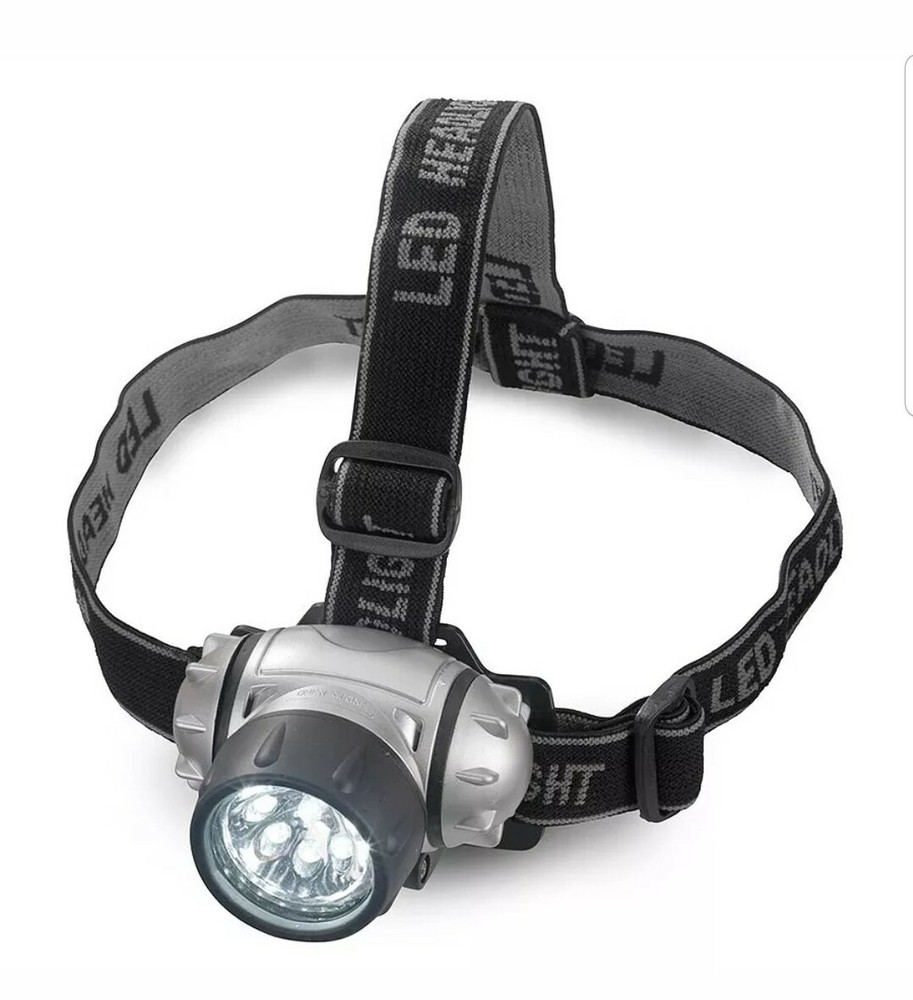 Sentry Flashlight 7 LED Water Resistant 3 Brightness Settings Headlamp LED95
