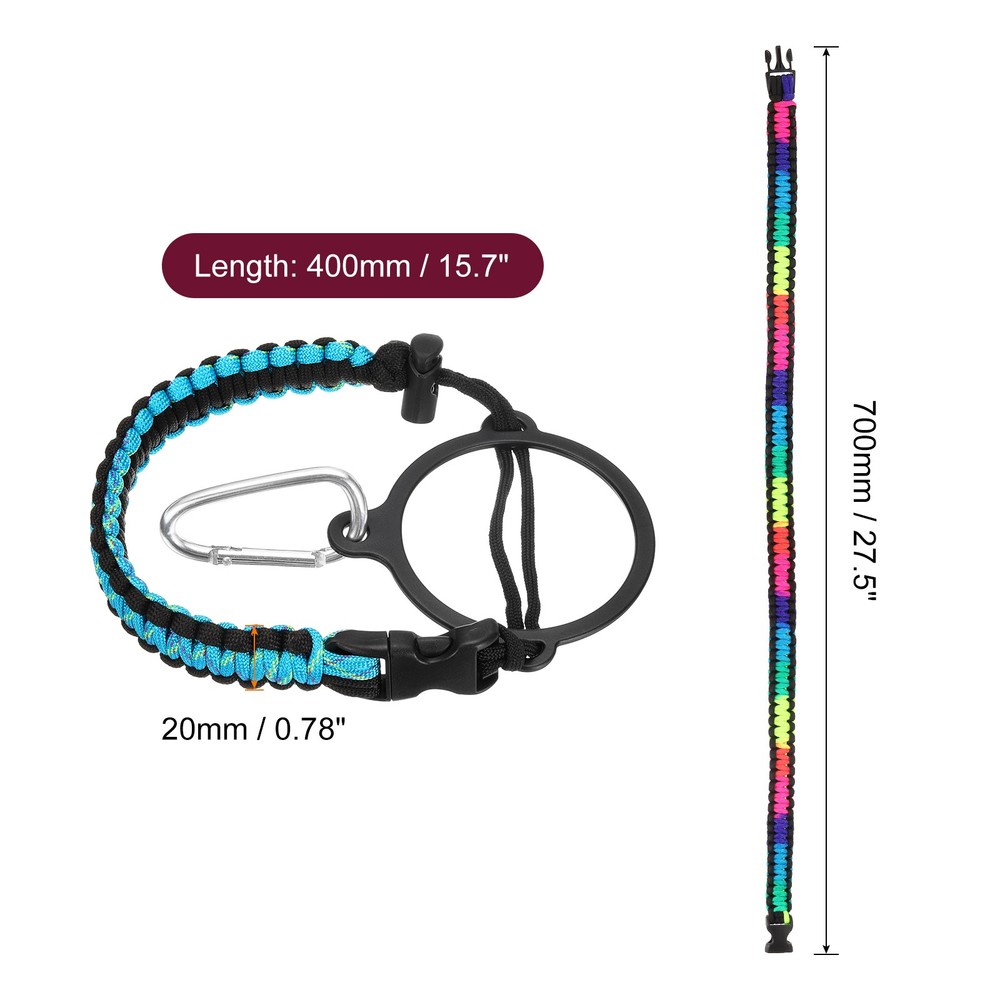 Paracord Handle, Water Bottle Handle Strap, Mint Blue
