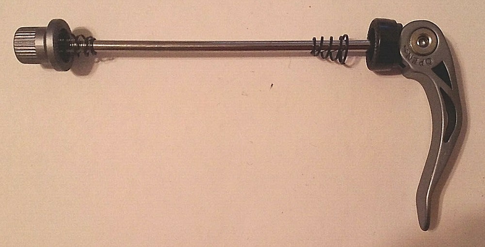 FRONT Blue/Grey ALLOY Quick Release axle SKEWER new