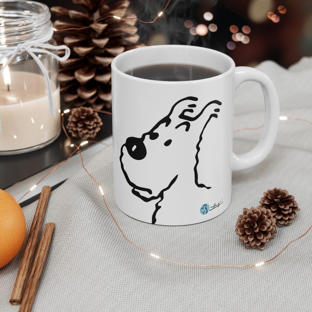 Tin-tin & Snowy Ceramic Mug 11oz