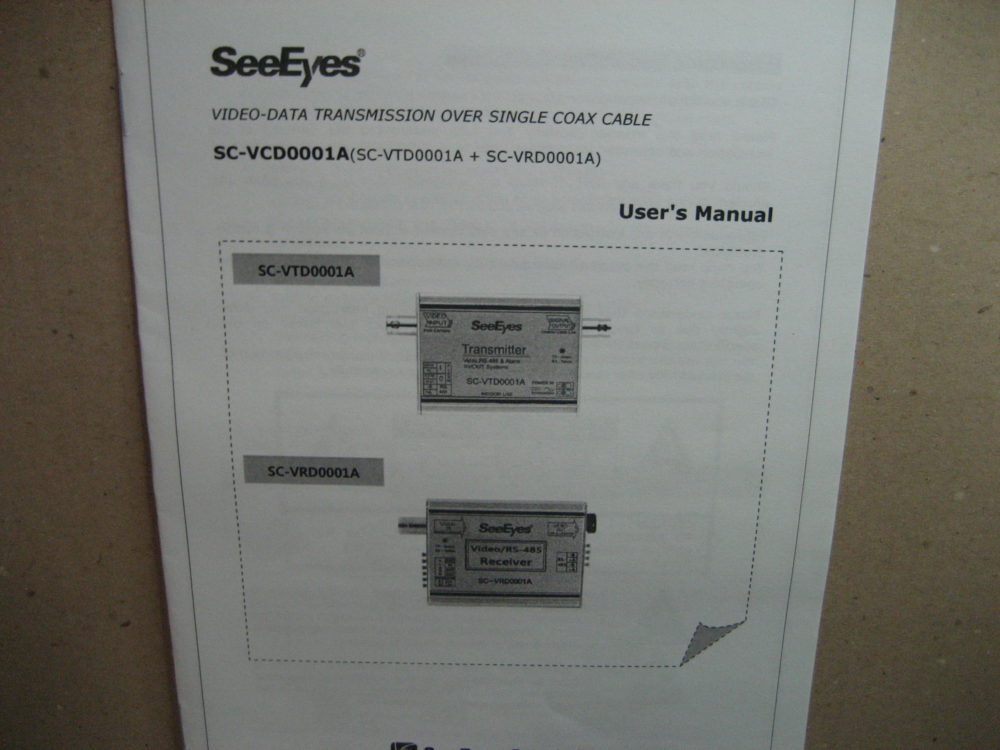 SeeEyes IRIS-DOC Data Over Coaxial Coax Tx / Rx Multiplexer Set