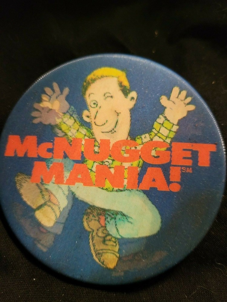 McDonald's McNugget Mania! pinback button pin