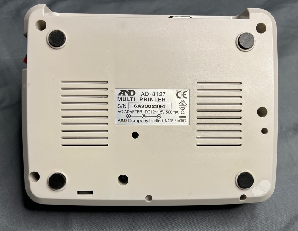 A&D, AD-8127, Compact Multi-Function Printer LCD Display W/AC ADAPT NO PASSWORD