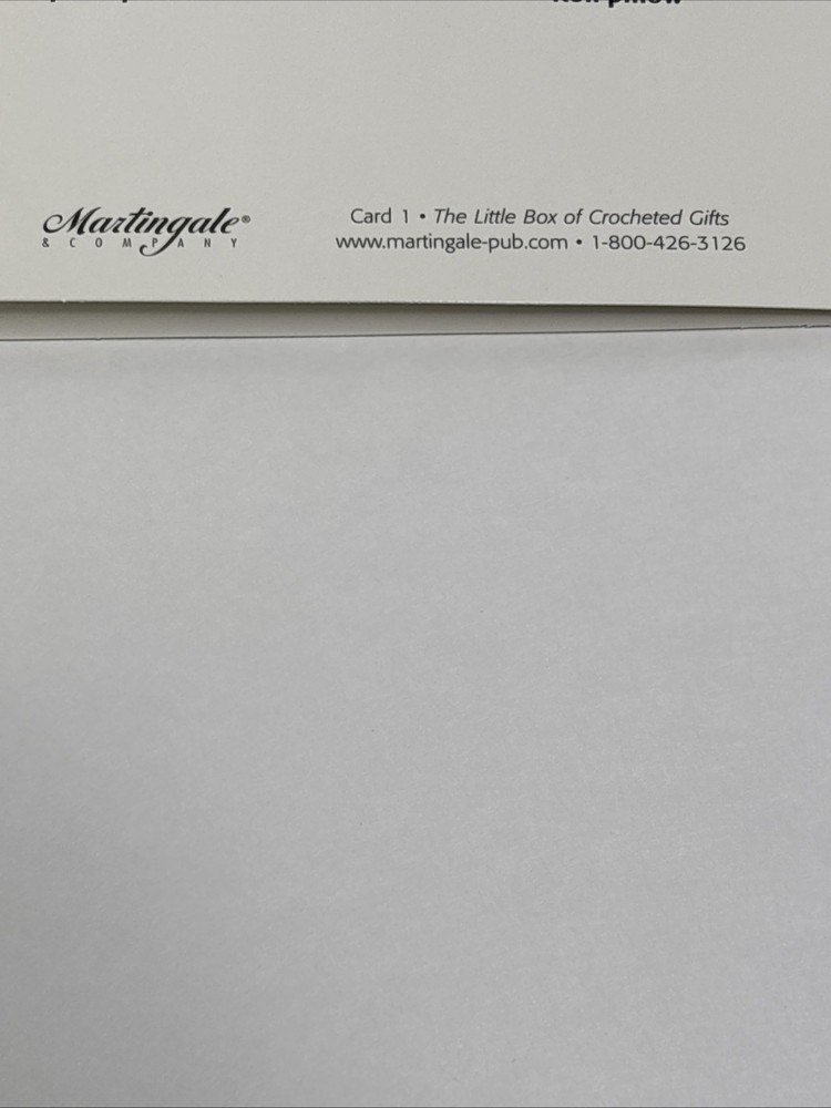 Pillow Punch 2 Designs Crochet Pattern Card