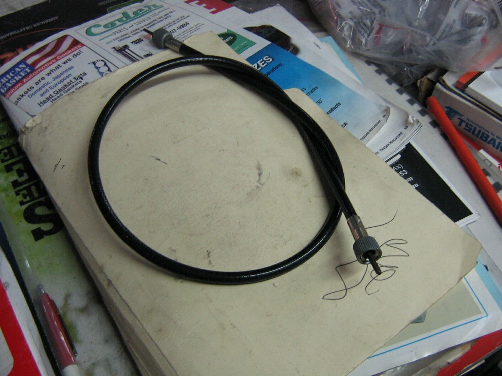 chaparral snowmobile 1974 speedometer cable nos