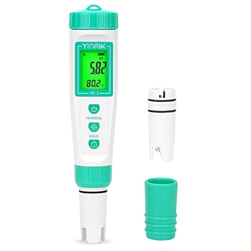 Digital pH Meter with Replaceable Probe - Pocket Tester for Hydroponics, Pools,