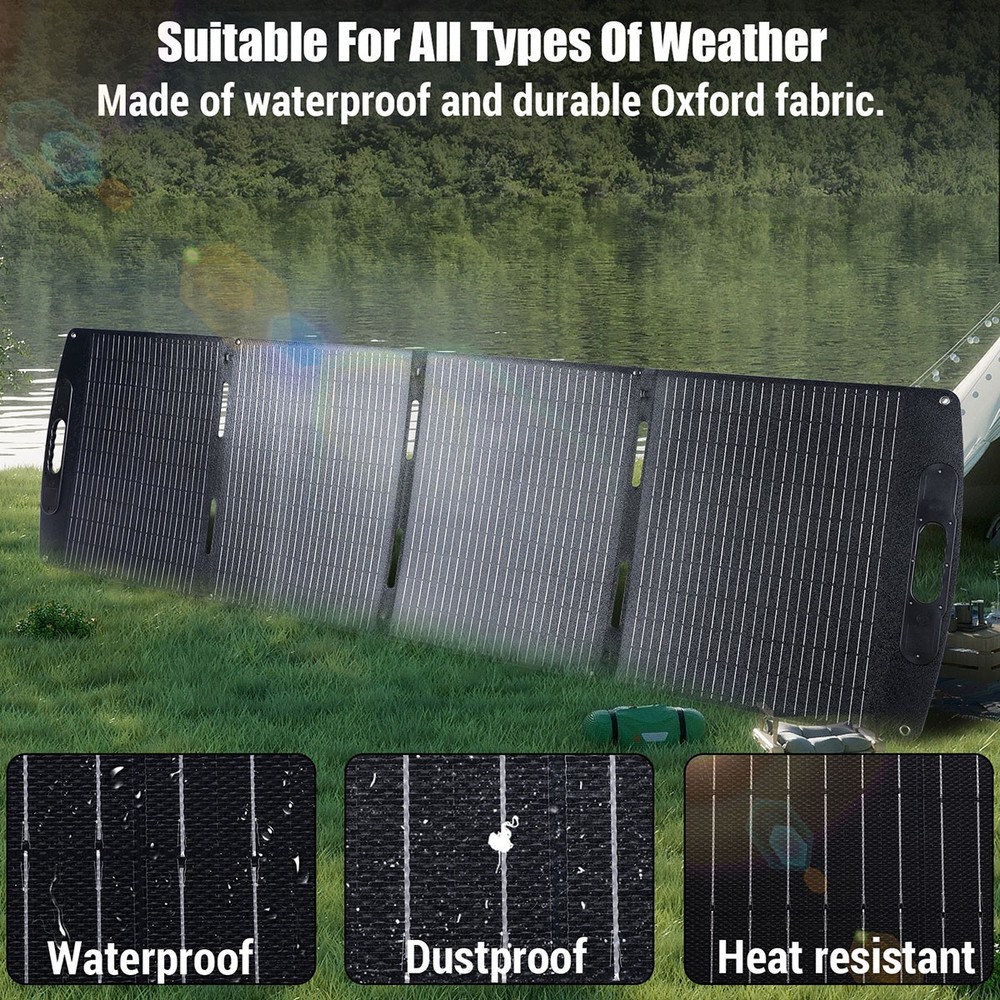 100w - 200w Foldable Solar Panel Portable Solar Charger Rv Camping Solar System