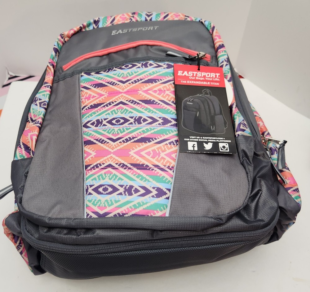 East Sport Backpack Expandable Titan Backpack/Book Bag. Multi-Purpose Oversized