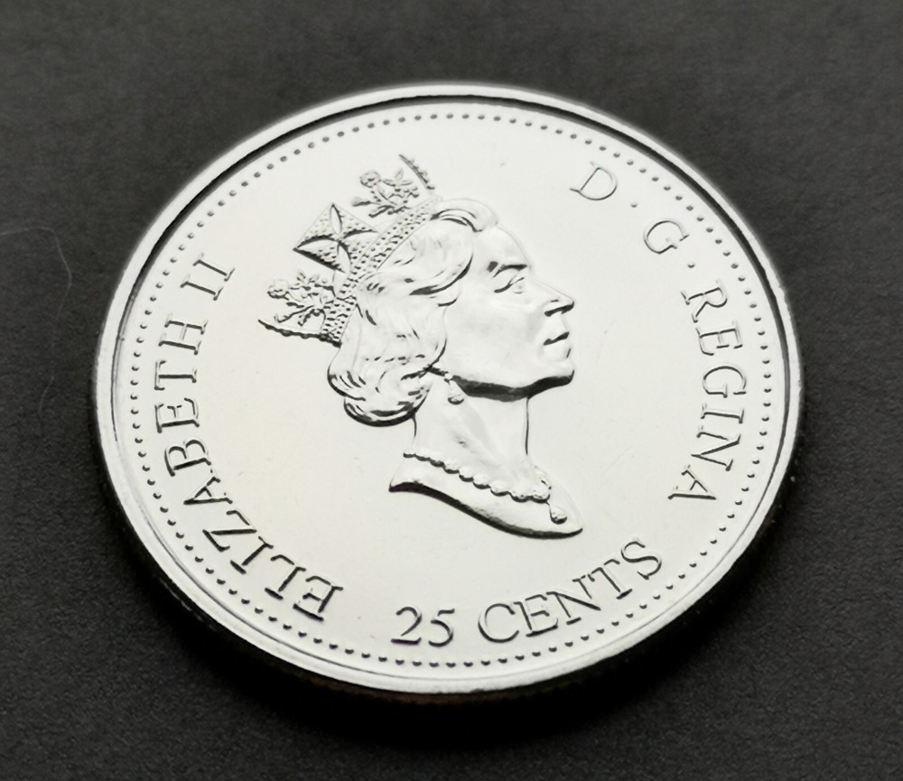 *** CANADA 25 CENTS COLOURED 2000 *** CELEBRATION ***
