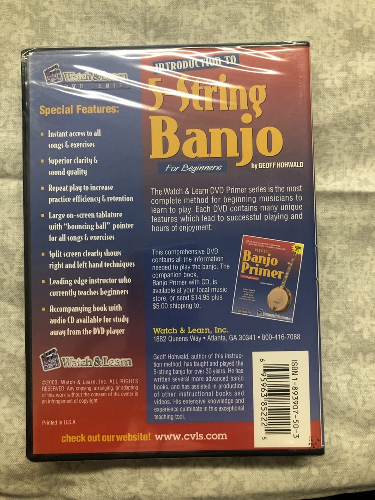 watch n learn 5 string banjo dvd