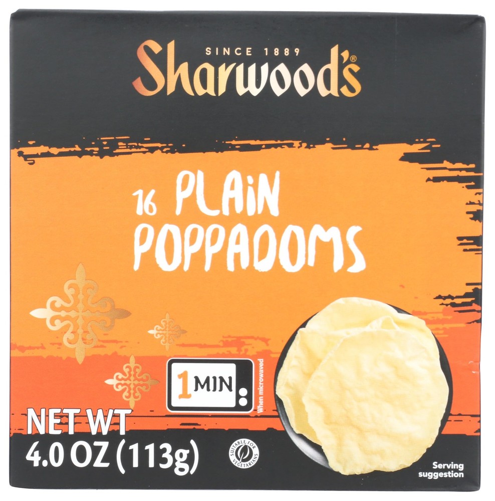 Sherwood's Poppadum, 4 oz