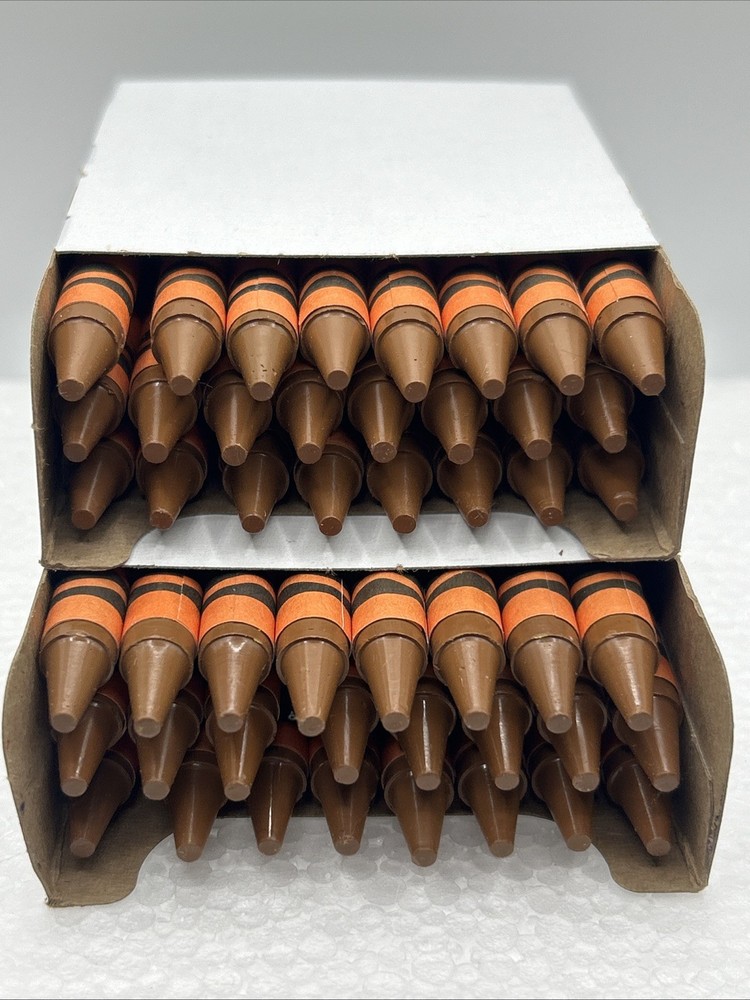 (48) Crayola Crayons (raw sienna) BULK