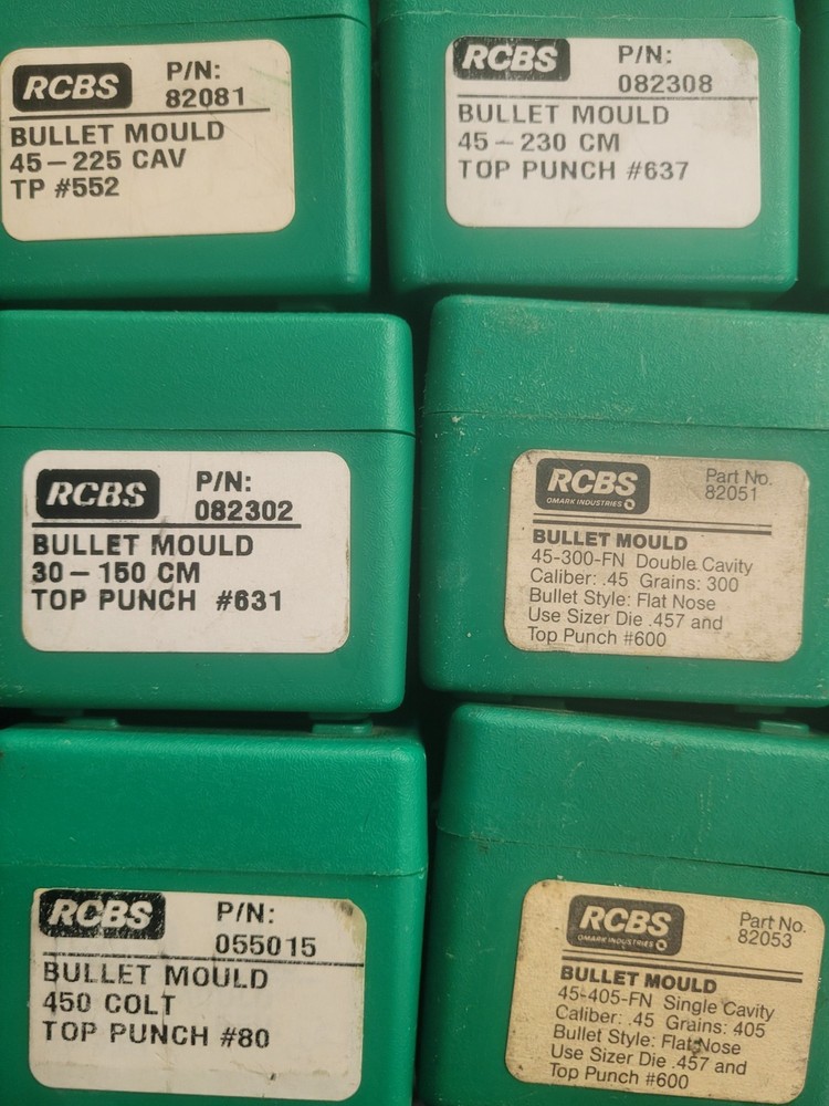RCBS Bullet Moulds **MULTIPLE AVAILABLE- YOU PICK**