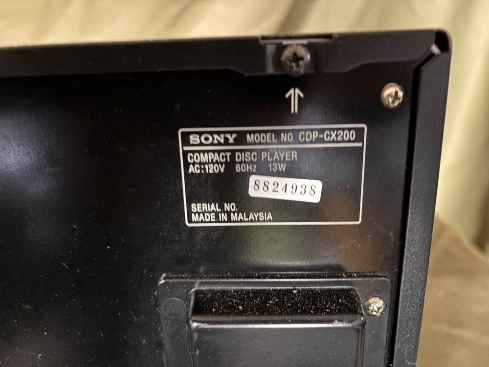 Sony CDP-CX200 Mega Storage 200-Disc CD Changer Player Carousel Jukebox TESTED