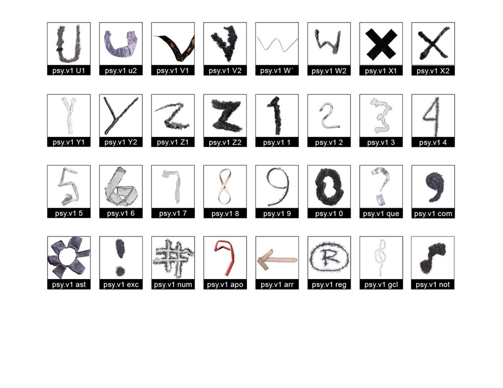 The Architectural, Neon, and Psycho Alphabets
